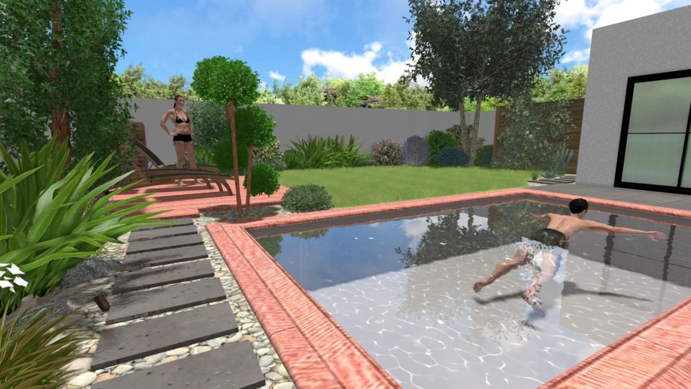 vue 3D jardin - cédric pierre paysage