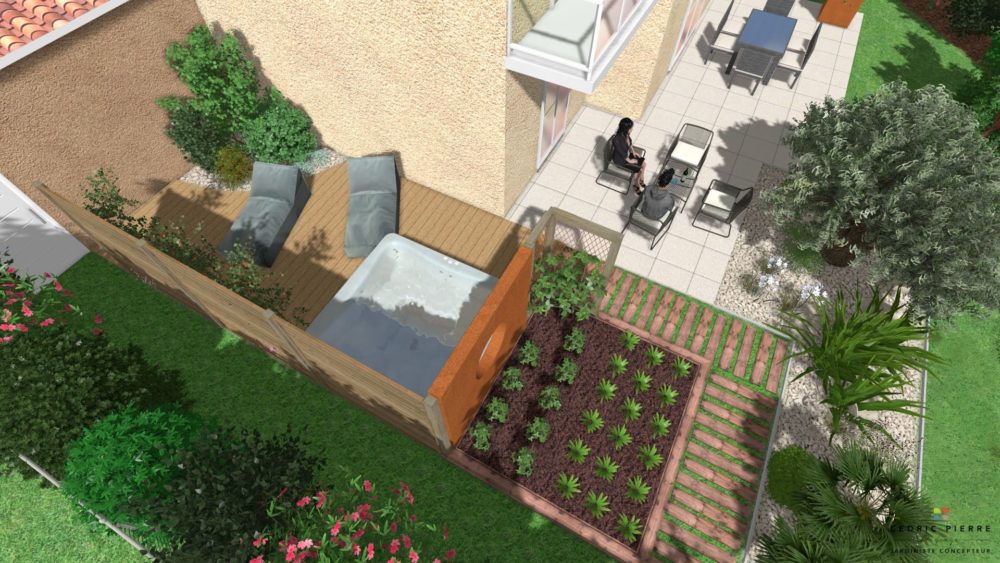 jardin 3D saint peray - cédric pierre paysage