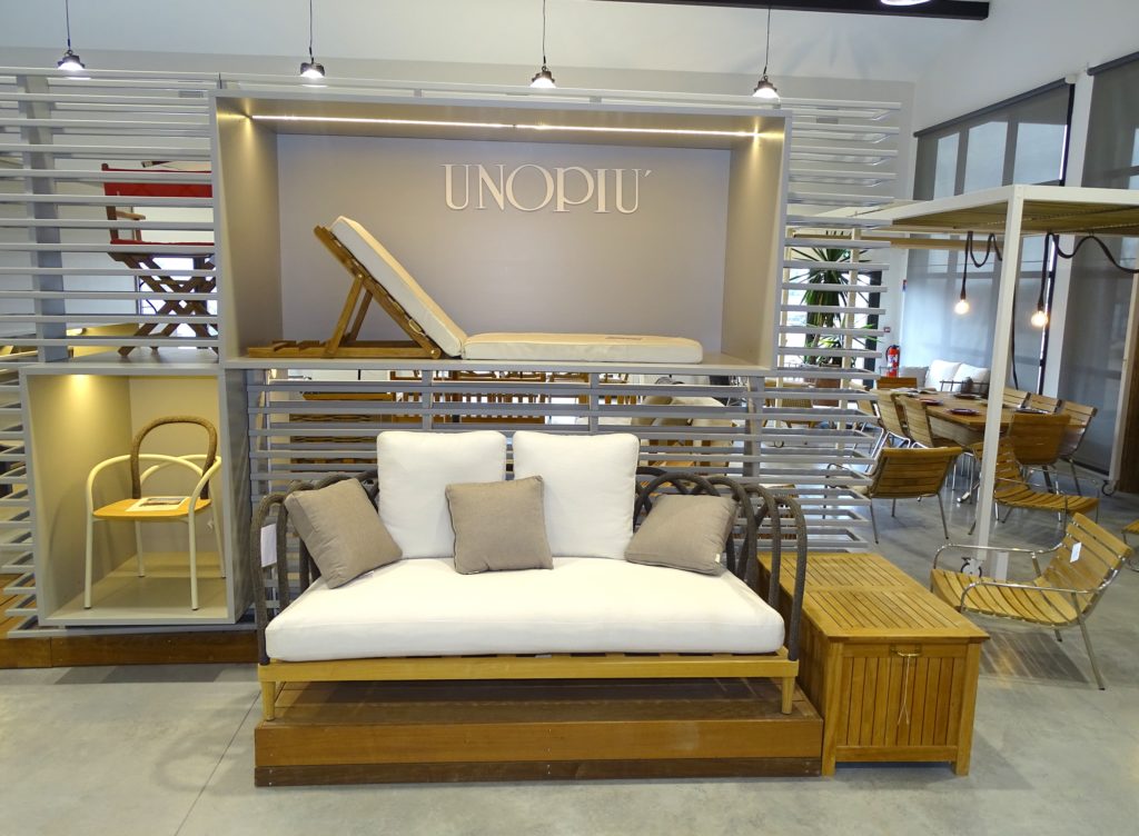 Mobilier Jardin Unopiu - Showroom Cédric Pierre Paysage