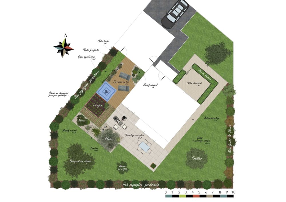 réalisation plan jardin drôme - cédric pierre paysage