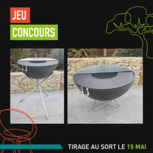 Jeu Concours Instagram | Barbecue - Brasero HOFATS| Aménagement paysager | Cédric Pierre Paysage