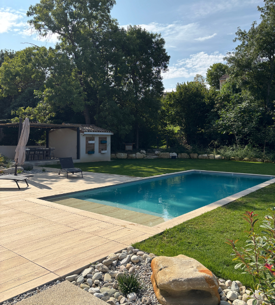 Jardin horizon amplifié dans l'ambiance intemporelle