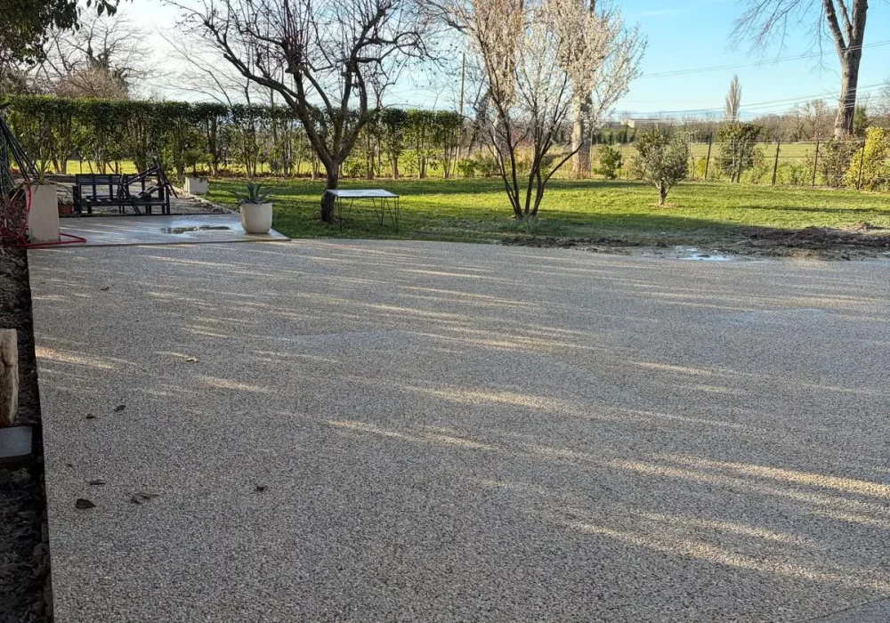 Allée en béton