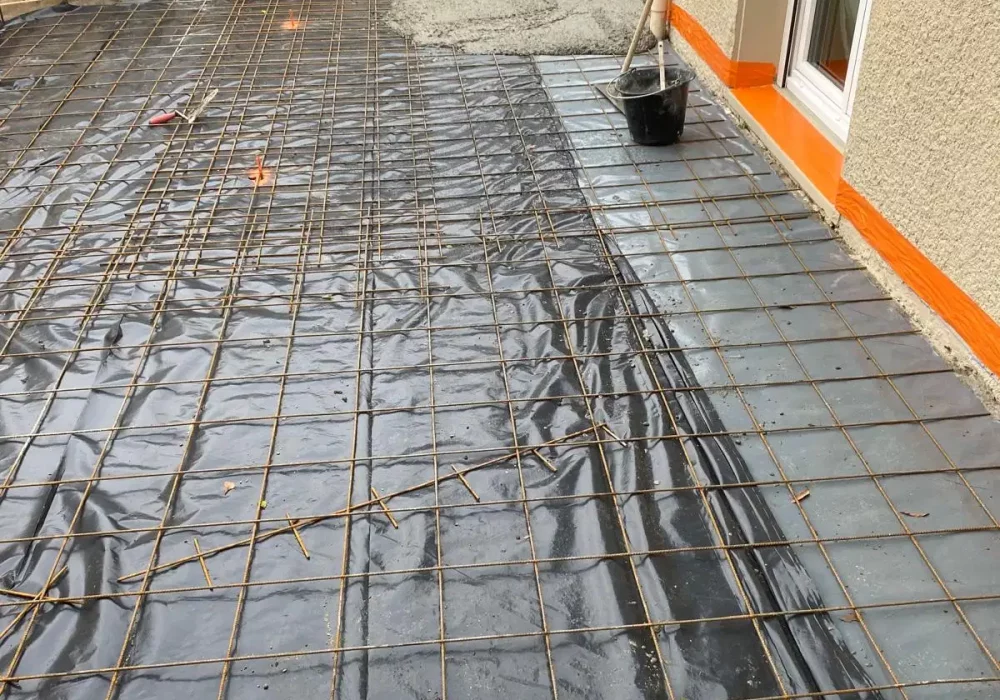 Ferraillage d'une terrasse béton